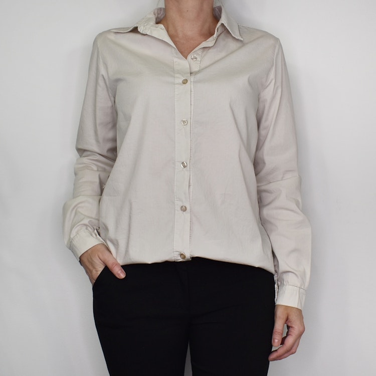 Bomullsskjorta BEIGE