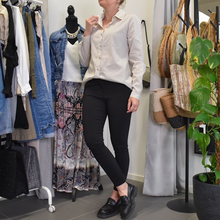 Bomullsskjorta BEIGE