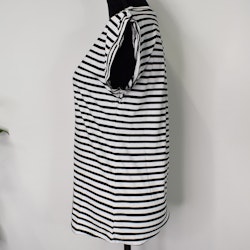 T-shirt Randig VIT/SVART