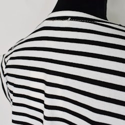 T-shirt Randig VIT/SVART