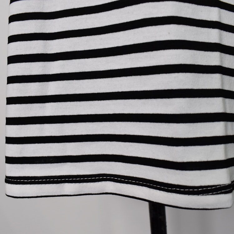 T-shirt Randig VIT/SVART