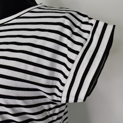 T-shirt Randig VIT/SVART
