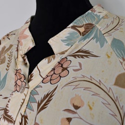 Klänning Eva Blommig BEIGE - Marta du Chateau