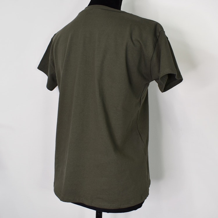 T-shirt V-ringad KAKI