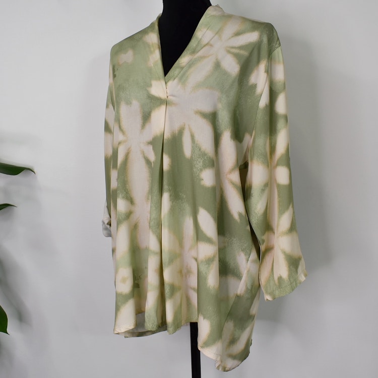 Blus Claudia Leaf LJUSGRÖN - Stajl Agenturer