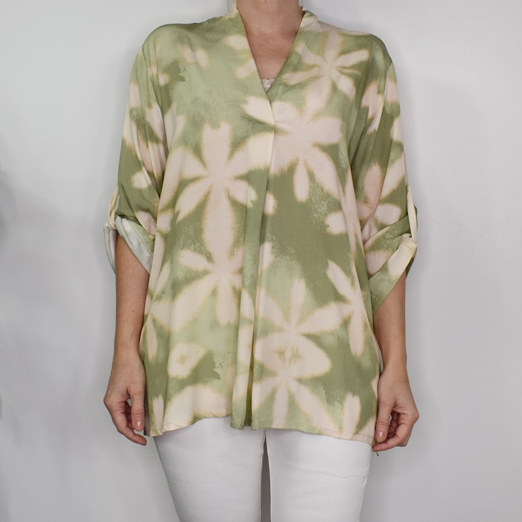 Blus Claudia Leaf LJUSGRÖN - Stajl Agenturer