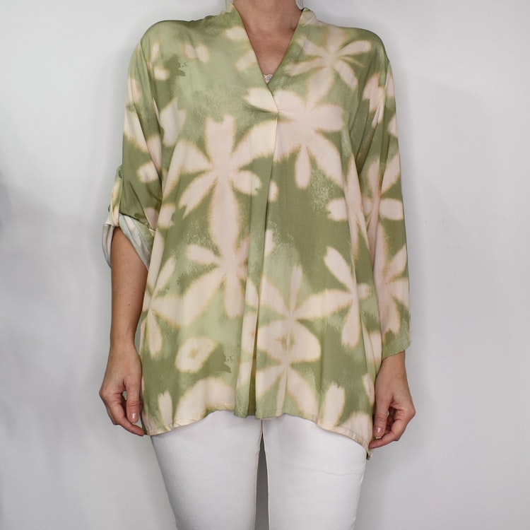 Blus Claudia Leaf LJUSGRÖN - Stajl Agenturer