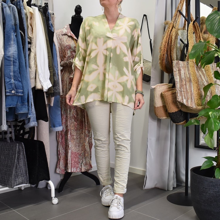 Blus Claudia Leaf LJUSGRÖN - Stajl Agenturer