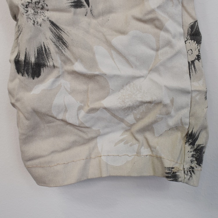 Stretchig Byxa Merilyn Blommig BEIGE - Marta du Chateau