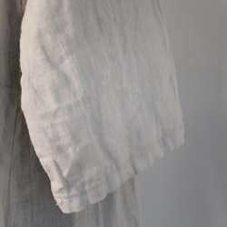 Långklänning i linne BEIGE