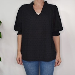 Bomullsblus Theresa SVART - Marta du Chateau