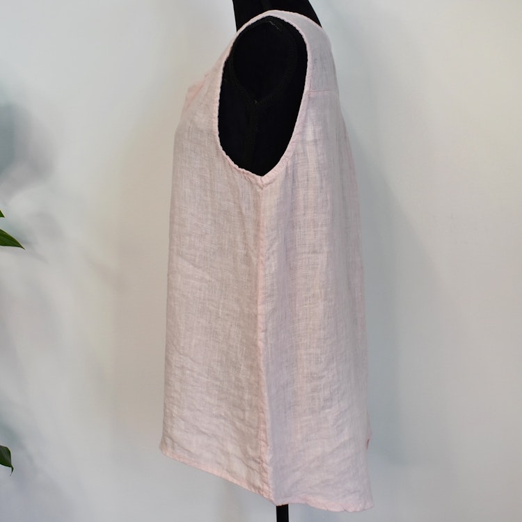 Linne/Ärmlös topp ROSE