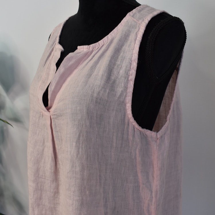 Linne/Ärmlös topp ROSE