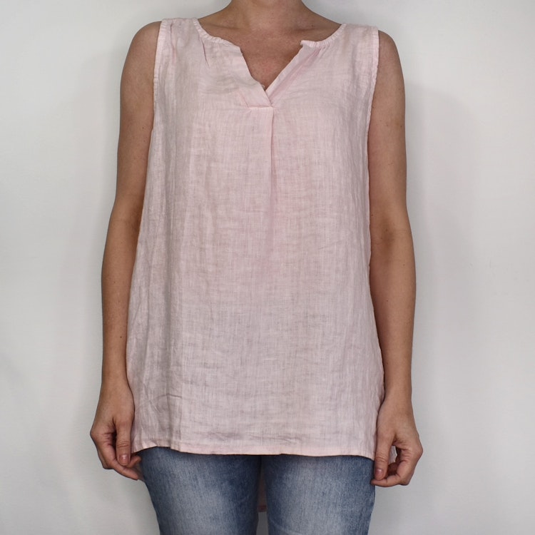Linne/Ärmlös topp ROSE
