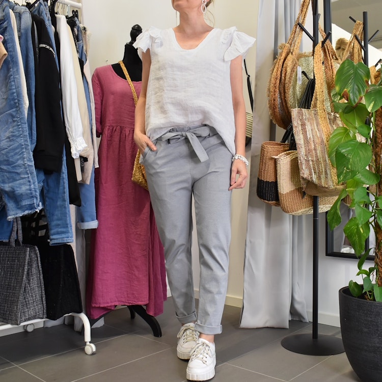 Byxa Karlene MELERAD LJUSGRÅ - Marta du Chateau