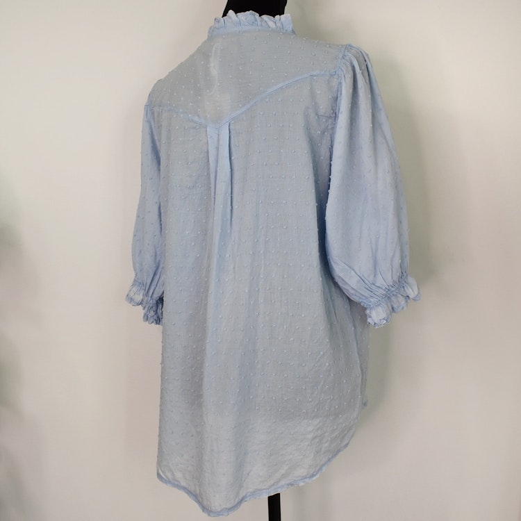 Bomullsblus Theresa SKY BLUE - Marta du Chateau
