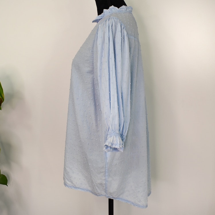 Bomullsblus Theresa SKY BLUE - Marta du Chateau