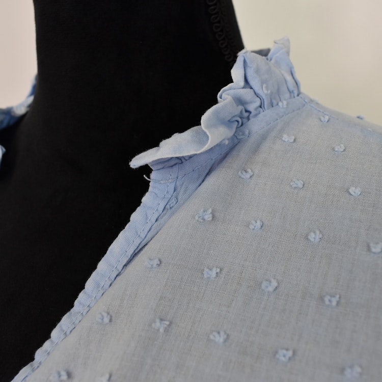 Bomullsblus Theresa SKY BLUE - Marta du Chateau