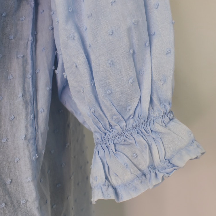 Bomullsblus Theresa SKY BLUE - Marta du Chateau
