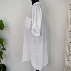Bomullstunika Stripe VIT- Marta du Chateau