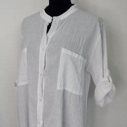Bomullstunika Stripe VIT- Marta du Chateau