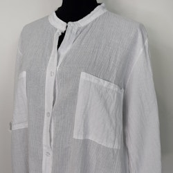 Bomullstunika Stripe VIT- Marta du Chateau
