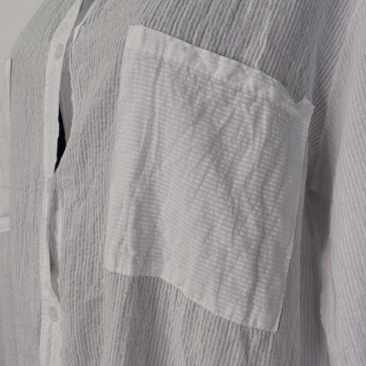 Bomullstunika Stripe VIT- Marta du Chateau