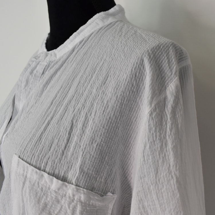 Bomullstunika Stripe VIT- Marta du Chateau
