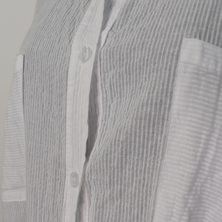 Bomullstunika Stripe VIT- Marta du Chateau