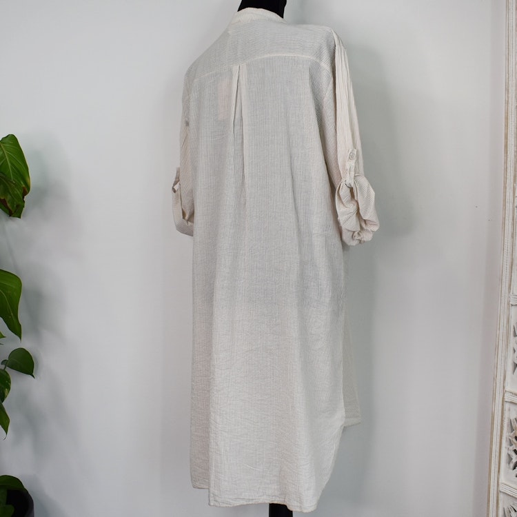 Bomullstunika Stripe BEIGE - Marta du Chateau