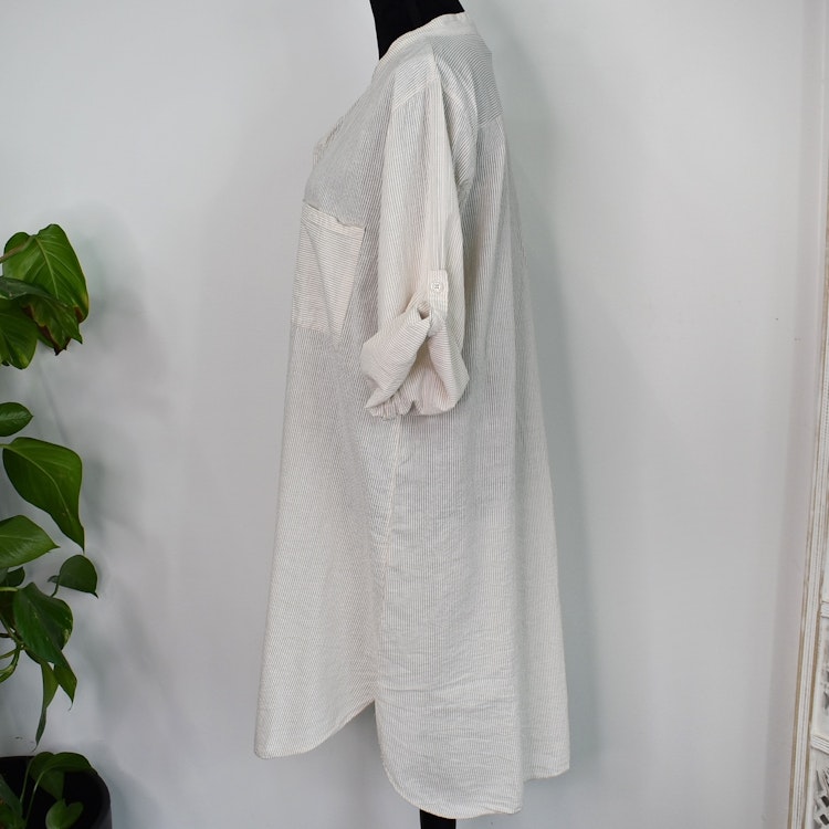 Bomullstunika Stripe BEIGE - Marta du Chateau