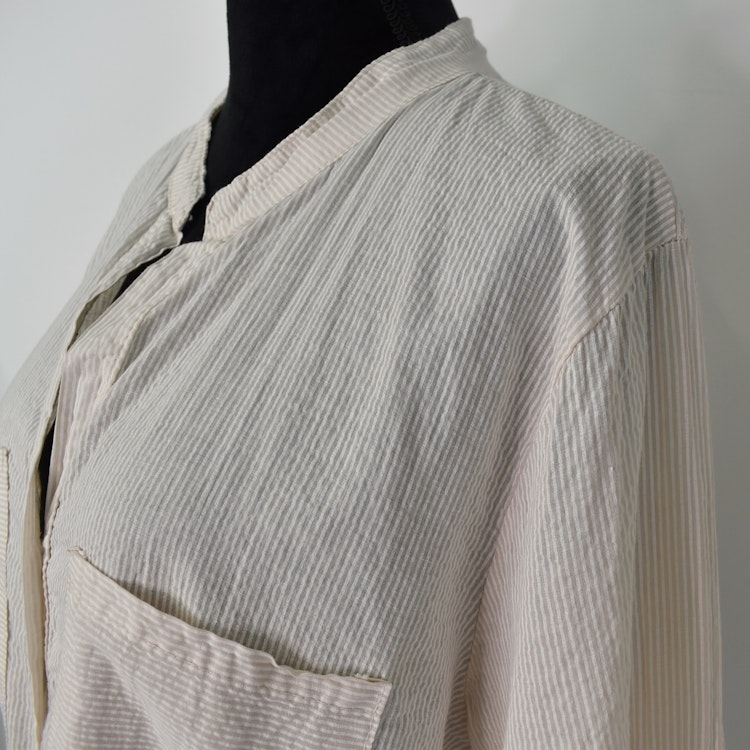 Bomullstunika Stripe BEIGE - Marta du Chateau