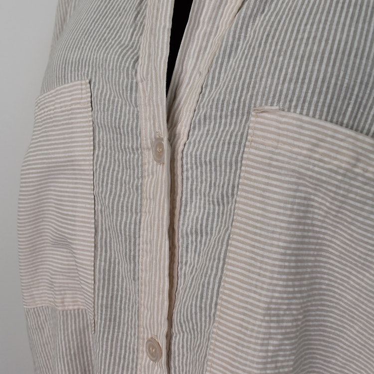 Bomullstunika Stripe BEIGE - Marta du Chateau