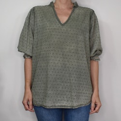 Bomullsblus Theresa MILITARY - Marta du Chateau