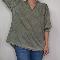 Bomullsblus Theresa MILITARY - Marta du Chateau