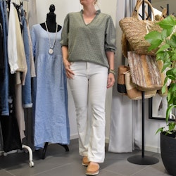 Bomullsblus Theresa MILITARY - Marta du Chateau