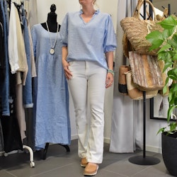 Bomullsblus Theresa SKY BLUE - Marta du Chateau