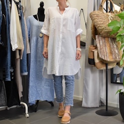 Bomullstunika Stripe VIT- Marta du Chateau