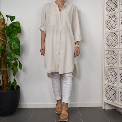 Bomullstunika Stripe BEIGE - Marta du Chateau