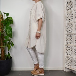 Bomullstunika Stripe BEIGE - Marta du Chateau