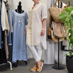 Bomullstunika Stripe BEIGE - Marta du Chateau