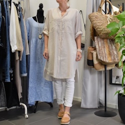 Bomullstunika Stripe BEIGE - Marta du Chateau