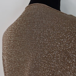 Topp V-ringad Lurex BRUN TAUPE