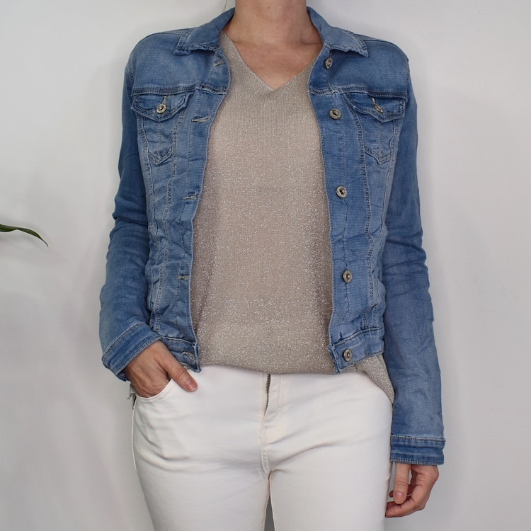 Jeansjacka Jogger LJUS BLÅ - Place du Jour