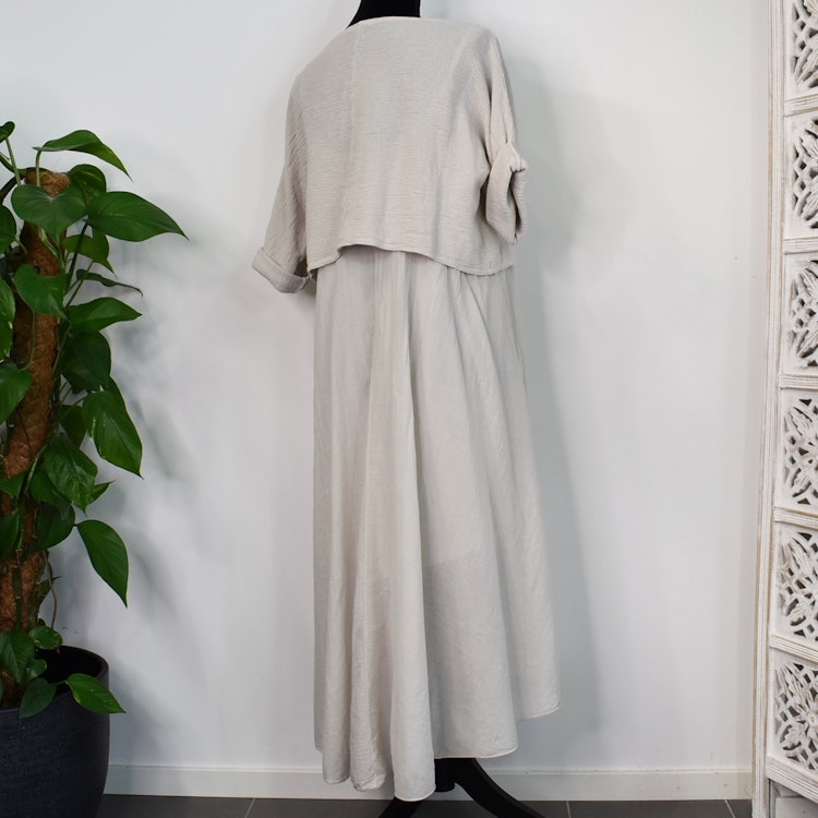 Klänning 2-delad BEIGE