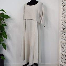 Klänning 2-delad BEIGE