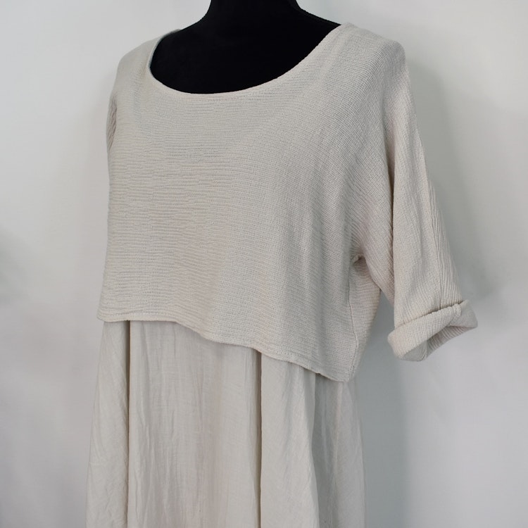 Klänning 2-delad BEIGE