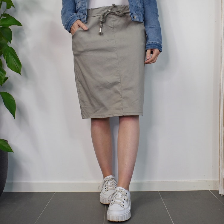 Kjol Stretchig TAUPE