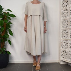 Klänning 2-delad BEIGE