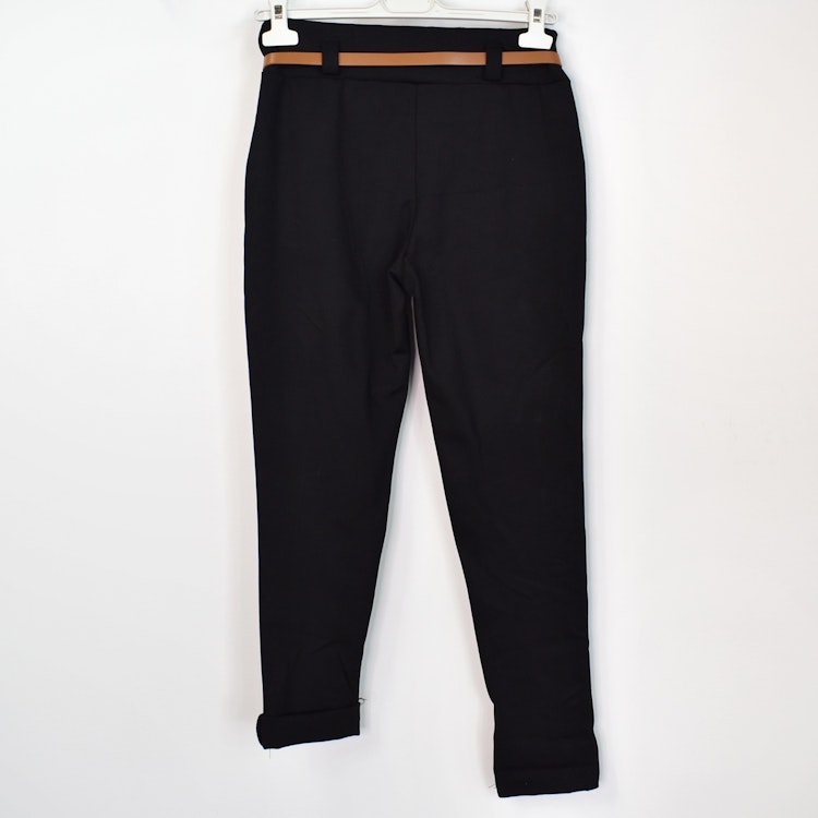 Leggings med Fickor och Skärp SVART